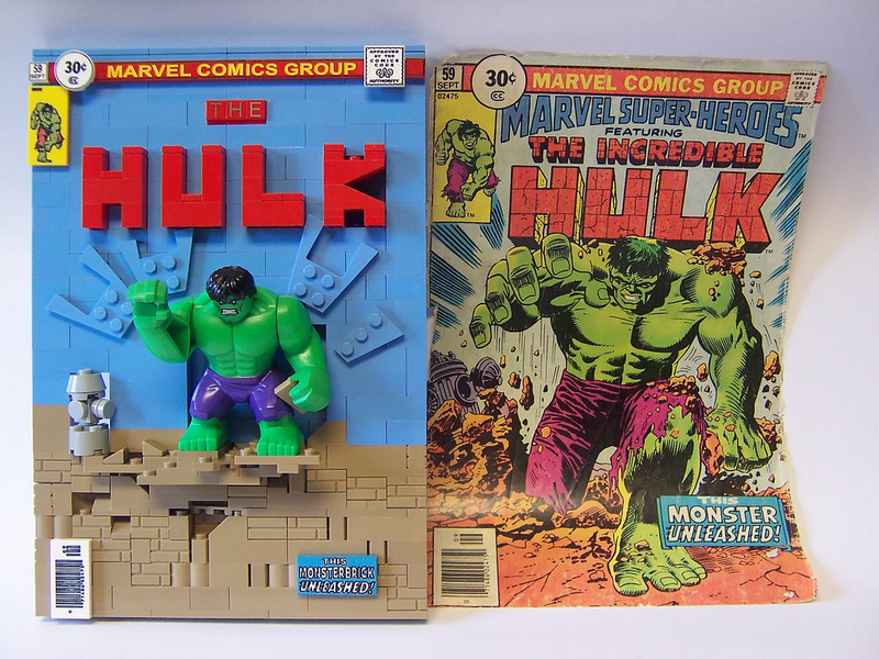 Illustration for article titled Iconic Comic Covers, recreated in Lego